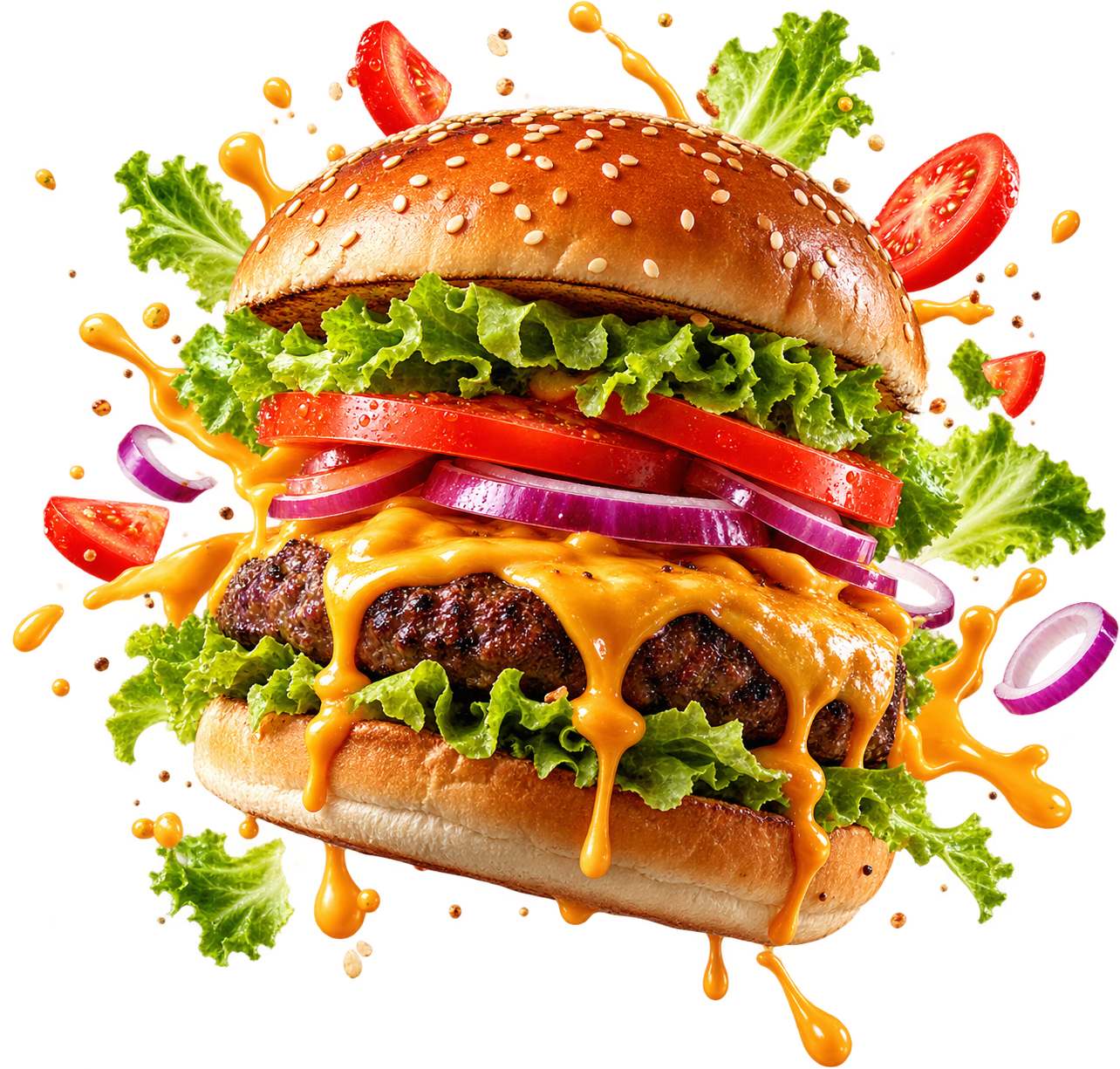 Chickoz Gourmet Golden Crispy Chicken Burger